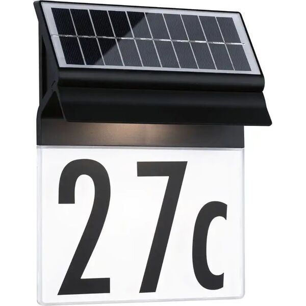 Kinkiet Paulmann Oprawa solarna NEDA IP44 3000K 14lm czarna z czujnikime ruchu 12408155 4000870946947