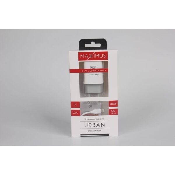 Ładowarka Maxximus Ład. sieć. Maxximus Urban 2.1A Lightning, 2xUSB 12419854 5901313560722