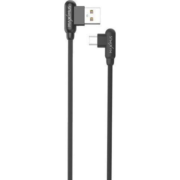 Kabel USB Maxximus USB-A - microUSB 1 m Czarny 12467551 5901313413714