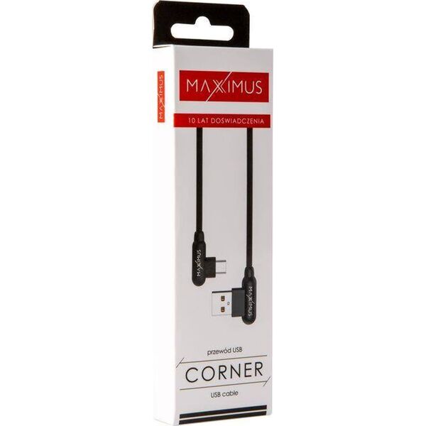 Kabel USB Maxximus USB-A - microUSB 1 m Czarny 12467551 5901313413714