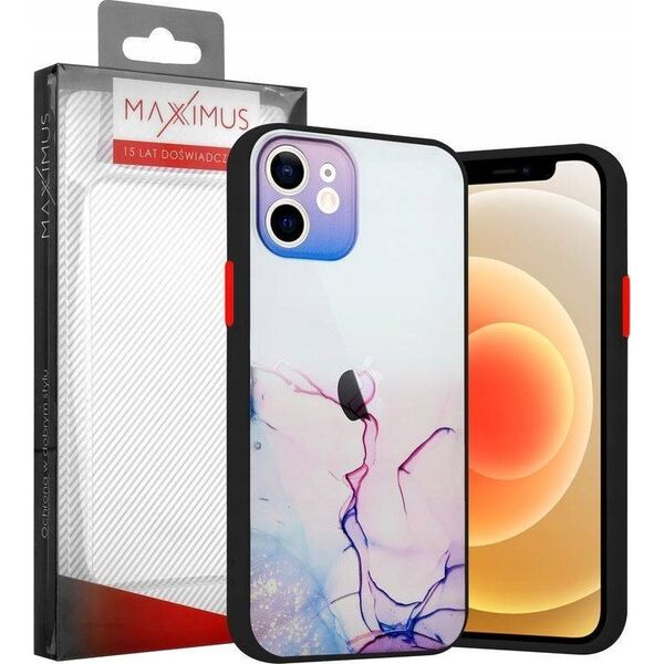 Maxximus MX AQUARELLE IPHONE 11 PRO FIOLETOWO-RÓŻOWY / PURPLE-PINK 12467558 5901313072386