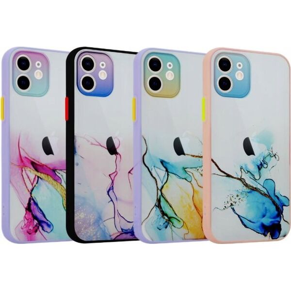 Maxximus MX AQUARELLE IPHONE 11 PRO FIOLETOWO-RÓŻOWY / PURPLE-PINK 12467558 5901313072386