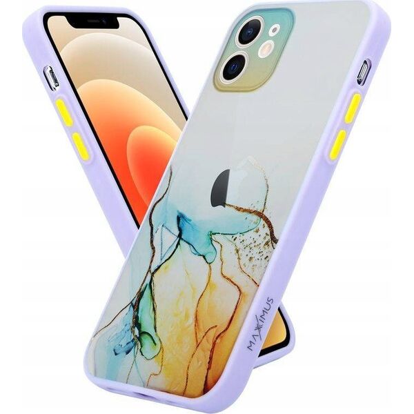 Maxximus MX AQUARELLE IPHONE XS MAX ŻÓŁTO-NIEBIESKI / YELLOW-NAVY 12467591 5901313072256