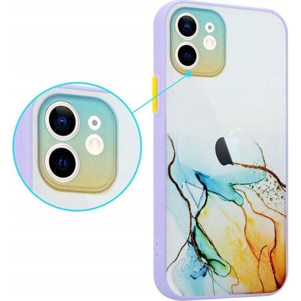 Maxximus MX AQUARELLE IPHONE XS MAX ŻÓŁTO-NIEBIESKI / YELLOW-NAVY 12467591 5901313072256
