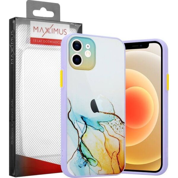 Maxximus MX AQUARELLE IPHONE XS MAX ŻÓŁTO-NIEBIESKI / YELLOW-NAVY 12467591 5901313072256