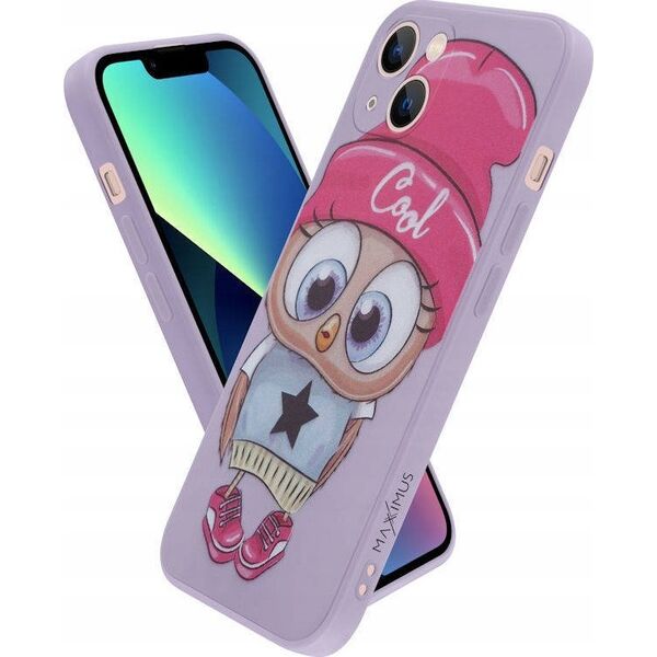 Maxximus MX OWL COOL IPHONE 11 PRO MAX PURPLE / FIOLETOWY 12467703 5901313074717