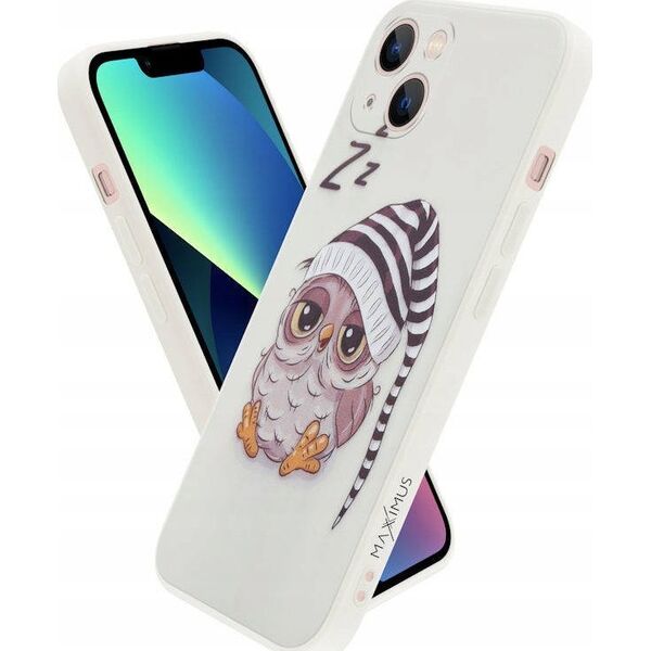 Maxximus MX OWL SLEEPY IPHONE X/XS BEIGE / BEŻOWY 12467805 5901313075073