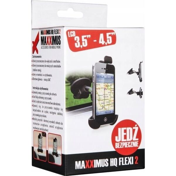 Maxximus UCHWYT SAMOCHODOWY MAXXIMUS HQ FLEXI 2 Rozmiar 3,5``- 4,7`` 12468018 5901313413110