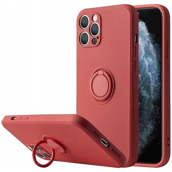 OEM Etui Silicon Ring do Iphone 11 PRO jasno czerwony 12468307 5901313834694