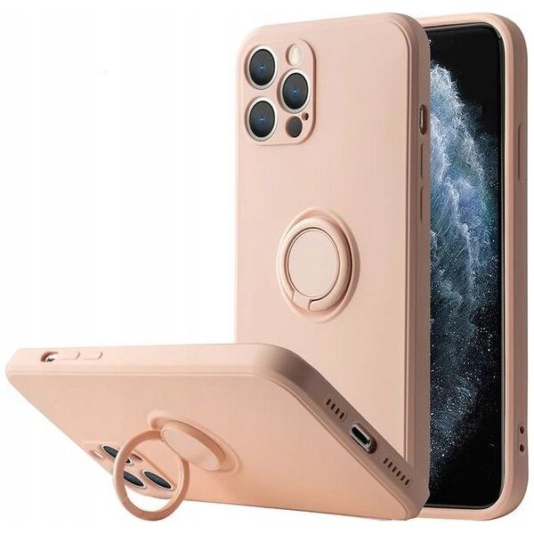 OEM Etui Silicon Ring do Iphone 13 PRO różowy 12468369 5901313834939