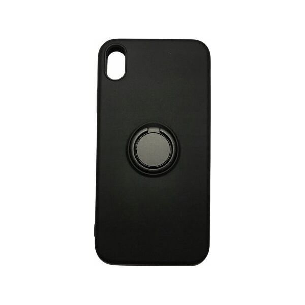 OEM Etui Silicon Ring do Iphone XR czarny 12468403 5901313834557