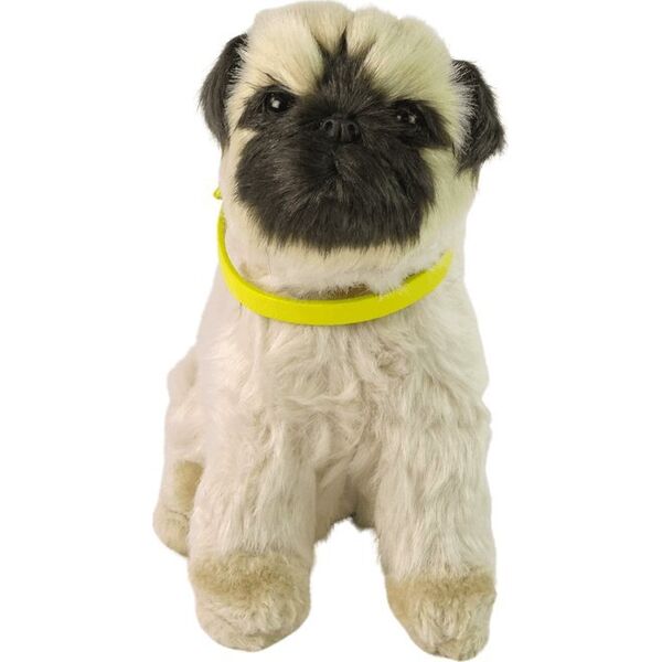 LeanToys Interaktywny Pies Piesek Mops Pluszowy Szczeka Rusza Ogonem 12479180 5905214977337
