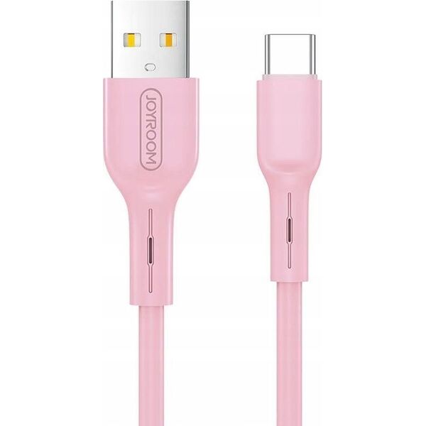 Kabel USB Joyroom USB-A - USB-C 1 m Różowy 12480456 6956116793968