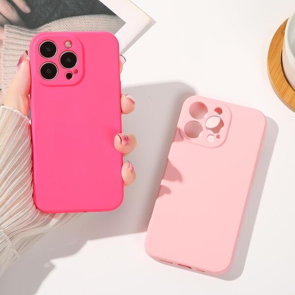 Hurtel Silicone case etui iPhone 14 Plus silikonowy pokrowiec różowe 12512055 9145576262337