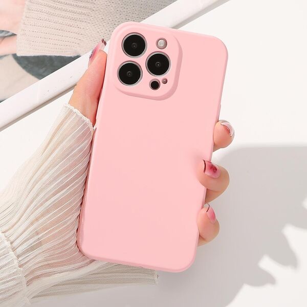 Hurtel Silicone case etui iPhone 14 Plus silikonowy pokrowiec beżowe 12512548 9145576262344