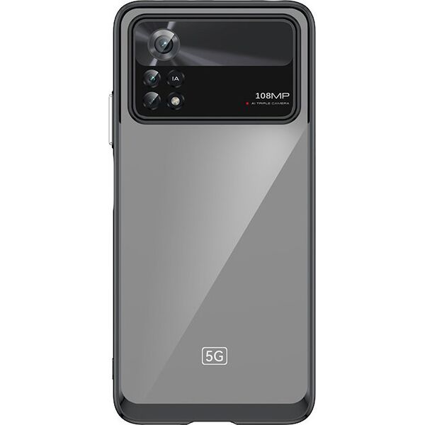 Hurtel Outer Space Case etui Xiaomi Poco X4 Pro 5G pokrowiec z elastyczną ramką czarne 12514441 5907769310799