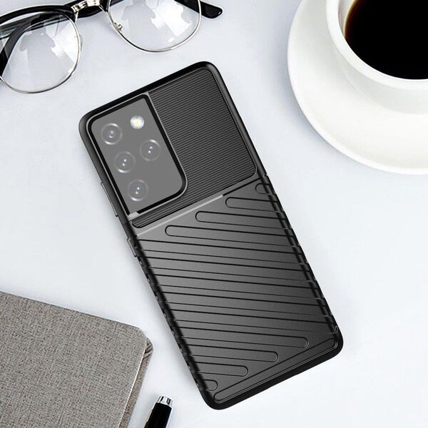 Hurtel Thunder Case etui Samsung Galaxy S23 Ultra silikonowy pancerny pokrowiec czarne 12518556 9145576268674