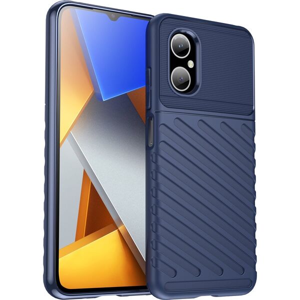 Hurtel Thunder Case etui Xiaomi Redmi Note 11E /Redmi 10 5G / Redmi 10 Prime+ 5G / Poco M4 5G silikonowy pancerny pokrowiec niebieskie 12518672 9145576267707