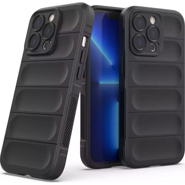 4kom.pl Magic Shield Case etui do iPhone 13 Pro elastyczny pancerny pokrowiec czarny 12519320 9145576258545