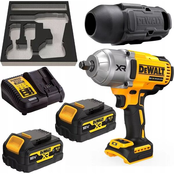 Klucz udarowy Dewalt AKUMULATOROWY KLUCZ UDAROWY 1/2'' XR 18V 2*5.0AH GFN 12520443 5035048743515