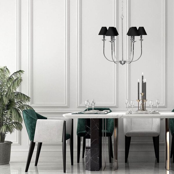 Lampa wisząca Light Prestige Lampa wisząca Glamour LP-979/6P żyrandol na łańcuchu czarny 12520663 5907629276210