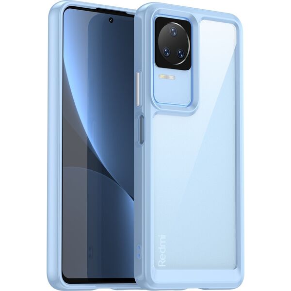 Hurtel Outer Space Case etui Xiaomi Poco F4 5G pokrowiec z elastyczną ramką niebieskie 12521400 5907769310751