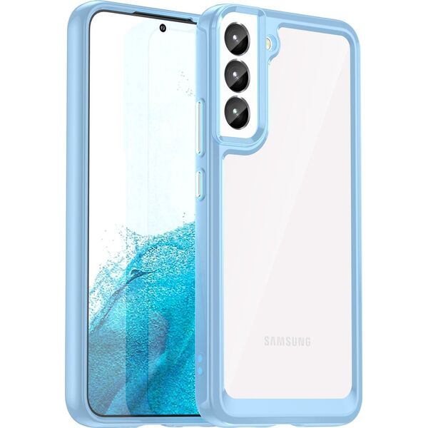 Hurtel Outer Space Case etui Samsung Galaxy S23+ pokrowiec z elastyczną ramką niebieskie 12521570 9145576268391