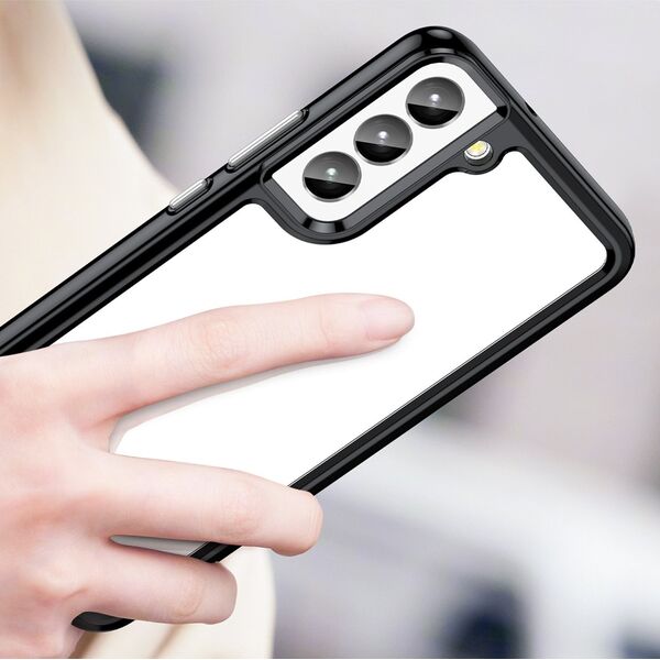 Hurtel Outer Space Case etui Samsung Galaxy S23+ pokrowiec z elastyczną ramką czarne 12521572 5907769310638