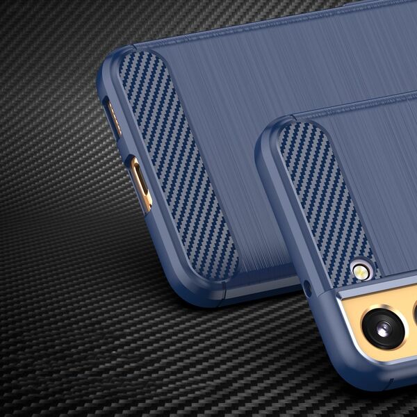 Hurtel Carbon Case etui Samsung Galaxy S23 elastyczny silikonowy karbonowy pokrowiec niebieskie 12521583 9145576268568