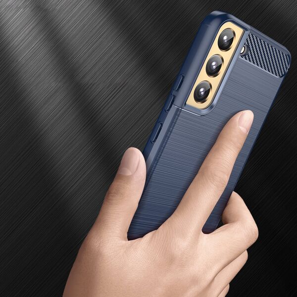 Hurtel Carbon Case etui Samsung Galaxy S23 elastyczny silikonowy karbonowy pokrowiec niebieskie 12521583 9145576268568
