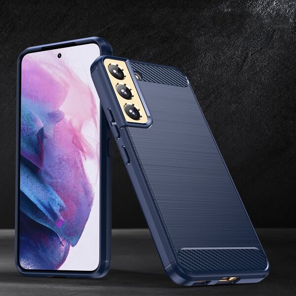 Hurtel Carbon Case etui Samsung Galaxy S23 elastyczny silikonowy karbonowy pokrowiec niebieskie 12521583 9145576268568