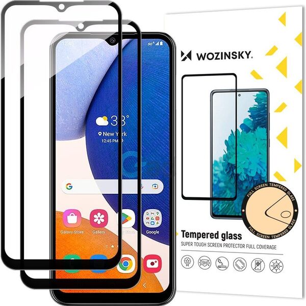 Wozinsky Wozinsky Full Glue Tempered Glass szkło hartowane Samsung Galaxy A14 5G 9H na cały ekran z czarną ramką 12521618 5907769309182