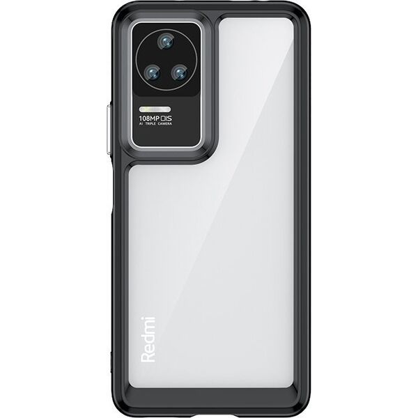 Hurtel Outer Space Case etui Xiaomi Poco F4 5G pokrowiec z elastyczną ramką czarne 12522671 5907769310768