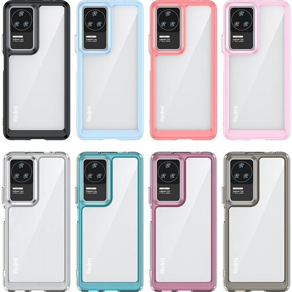 Hurtel Outer Space Case etui Xiaomi Poco F4 5G pokrowiec z elastyczną ramką czarne 12522671 5907769310768