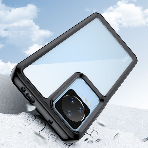 Hurtel Outer Space Case etui Xiaomi Poco F4 5G pokrowiec z elastyczną ramką czarne 12522671 5907769310768