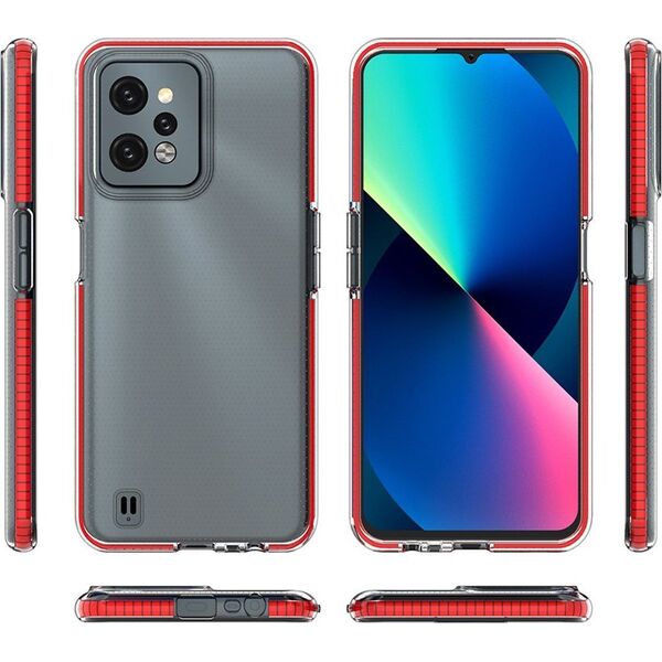 Hurtel Spring Case etui Realme C31 silikonowy pokrowiec z ramką jasnoniebieskie 12522698 9145576265093