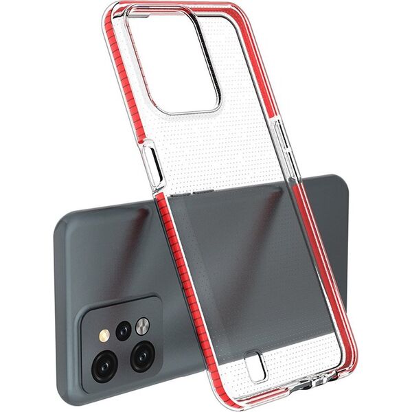 Hurtel Spring Case etui Realme C31 silikonowy pokrowiec z ramką jasnoniebieskie 12522698 9145576265093