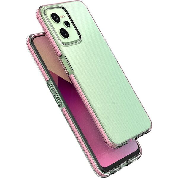 Hurtel Spring Case etui Realme C35 silikonowy pokrowiec z ramką czarne 12522702 9145576265109