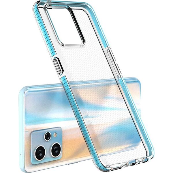 Hurtel Spring Case etui Realme 9 Pro+ / Realme 9 silikonowy pokrowiec z ramką czarne 12522705 9145576265130