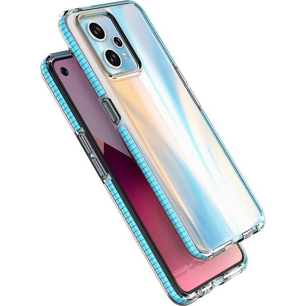 Hurtel Spring Case etui Realme 9 Pro+ / Realme 9 silikonowy pokrowiec z ramką czarne 12522705 9145576265130