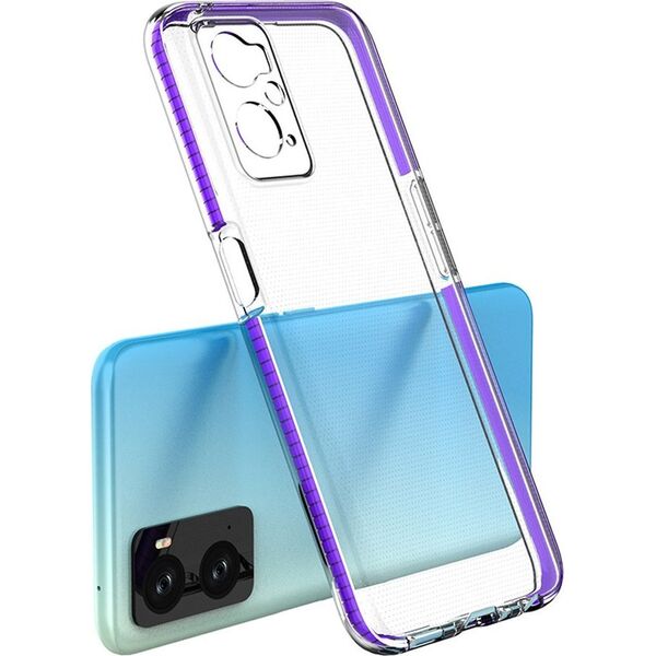 Hurtel Spring Case etui Realme 9i, Oppo A36 / A76 / A96 silikonowy pokrowiec z ramką jasnoniebieskie 12522724 9145576265215