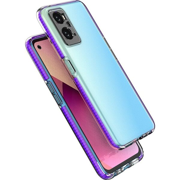 Hurtel Spring Case etui Realme 9i, Oppo A36 / A76 / A96 silikonowy pokrowiec z ramką jasnoniebieskie 12522724 9145576265215