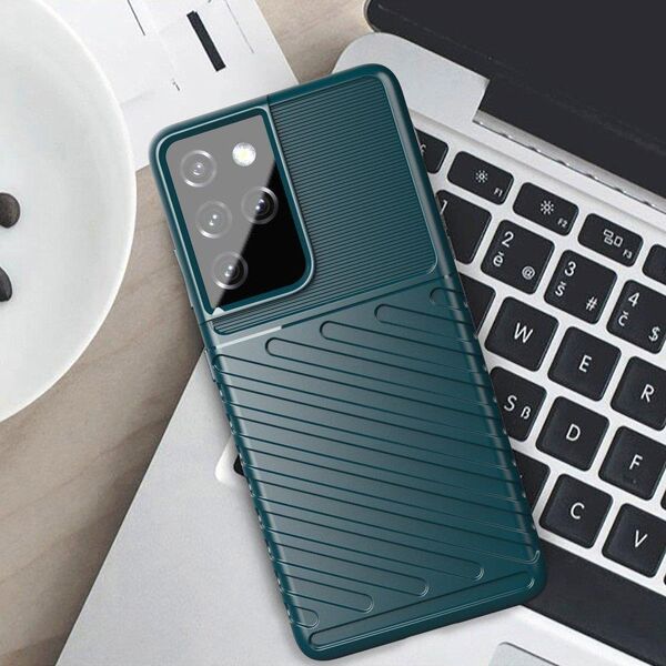 Hurtel Thunder Case etui Samsung Galaxy S23 Ultra silikonowy pancerny pokrowiec niebieskie 12522780 9145576268667