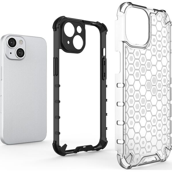 Hurtel Honeycomb etui iPhone 14 Plus pancerny hybrydowy pokrowiec przezroczyste 12522938 9145576266137
