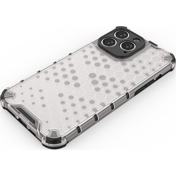 Hurtel Honeycomb etui iPhone 14 Pro Max pancerny hybrydowy pokrowiec czarne 12522953 9145576266175