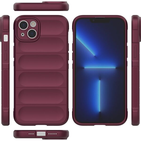 Hurtel Magic Shield Case etui do iPhone 14 Plus elastyczny pancerny pokrowiec burgundowy 12522968 9145576266328