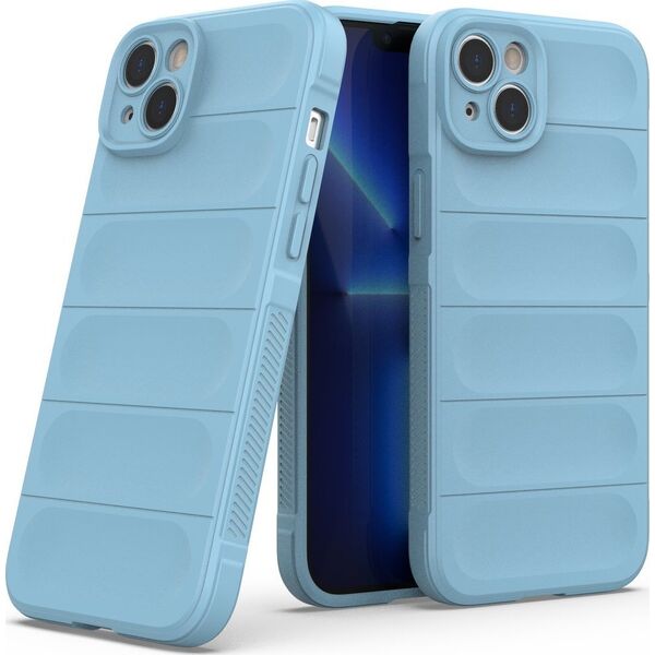 Hurtel Magic Shield Case etui do iPhone 14 Plus elastyczny pancerny pokrowiec jasnoniebieski 12522979 9145576266342