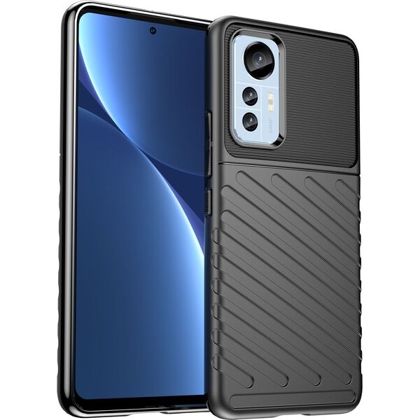 Hurtel Thunder Case etui Xiaomi 12 Lite silikonowy pancerny pokrowiec czarne 12523064 9145576267714