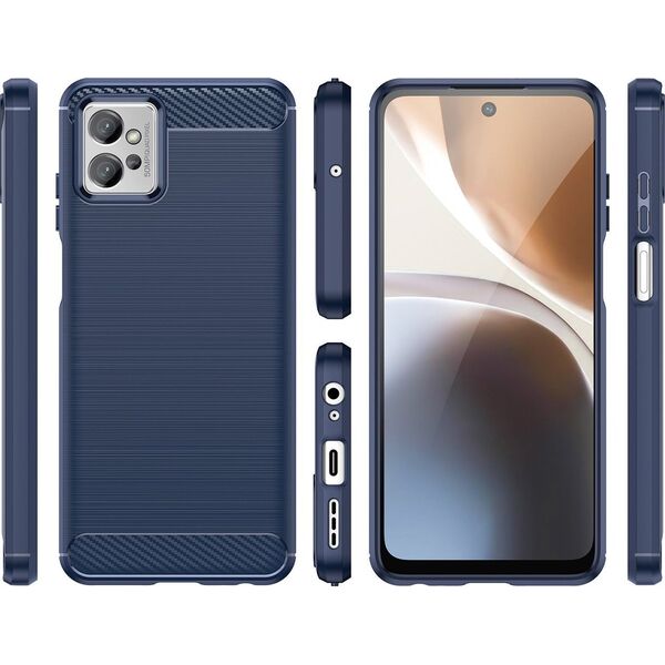 Hurtel Carbon Case etui Realme C31 elastyczny silikonowy karbonowy pokrowiec czarne 12523100 9145576267622