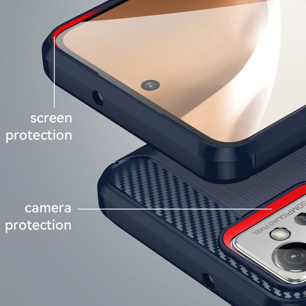 Hurtel Carbon Case etui Realme C35 elastyczny silikonowy karbonowy pokrowiec czarne 12523105 9145576267639
